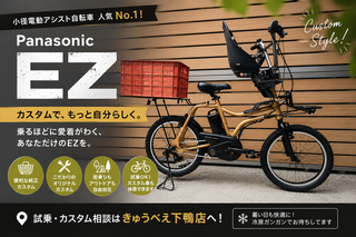 【下鴨店】やっぱり人気!小径電動アシスト自転車部門 ナンバーワン Panasonic (パナソニック) EZ(イーゼット)カスタム✨