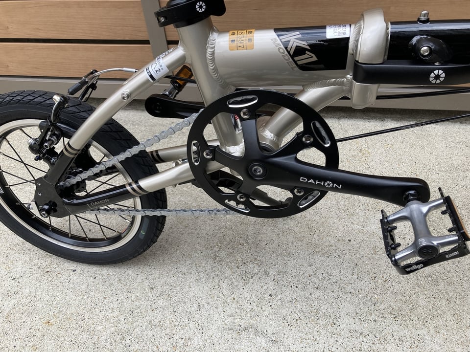 お値下げ中【新品】ダホン K-ONE 電動折り畳み自転車 7段変速 グレー