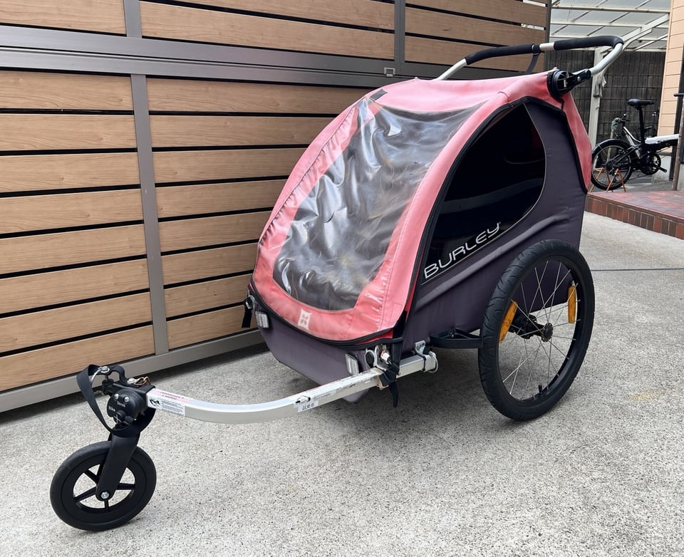 下鴨店】格安販売！試乗で使っていたチャイルドトレーラー Burley
